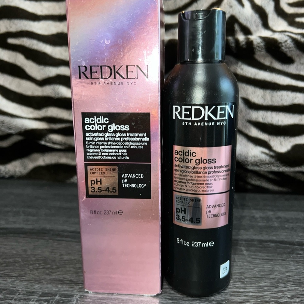 Redken Acidic Color Gloss with Pink and Black Packaging